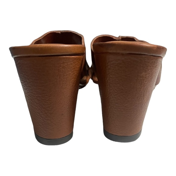 ETIENNE AIGNER VNTG Heddie Slip on Wedge Block Heel Sandals. Brown. Sz.8.5 - Picture 3 of 11